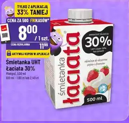 Polomarket Śmietanka UHT Łaciata 30% 500ml oferta
