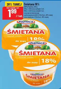 Polomarket Śmietana 18% Piątnica 200 g oferta