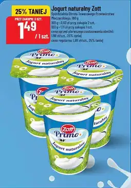 Polomarket Jogurt naturalny Zott 180 g oferta