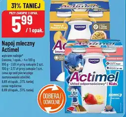 Polomarket Napój mleczny Actimel Danone 4x100g oferta