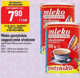 Polomarket Mleko gostyńskie zagęszczone słodzone Spółdzielnia Mleczarska w Gostyniu 530g oferta