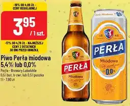 Polomarket Piwo Perła miodowa 5,4% lub 0,0% oferta