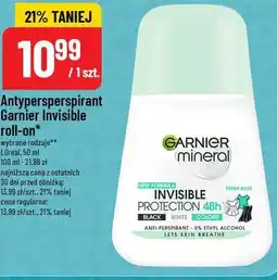 Polomarket Garnier Mineral Invisible Protection Antiperspirant Roll-On oferta