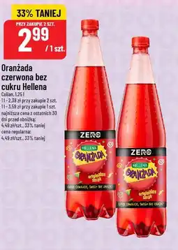 Polomarket Oranżada czerwona bez cukru Hellena oferta