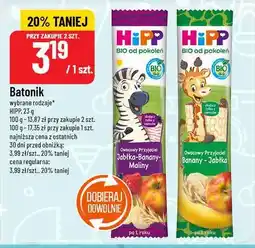 Polomarket Hipp Batonik Owocowy (Jabłka-Banany-Maliny, Banany-Jabłka) oferta