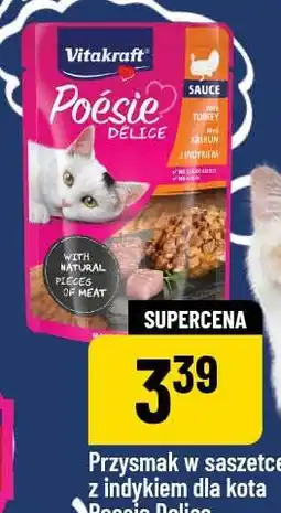 Polomarket Vitakraft Przysmak w saszetce z indykiem dla kota Poesie Delice oferta