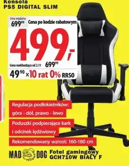 Media Expert Fotel gamingowy Mad Dog oferta