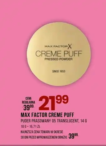 Drogerie Natura Puder Max Factor oferta