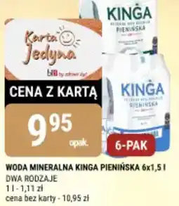 bi1 Woda mineralna kinga pienińska oferta