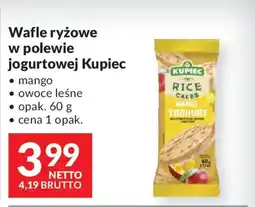 Makro Wafle ryżowe w polewie jogurtowej Kupiec oferta
