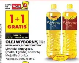 Biedronka Olej słonecznikowy Wyborny oferta
