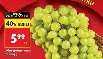 Biedronka Winogrona jasne oferta