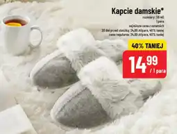 Polomarket Kapcie damskie (szaro-białe, futerko) oferta