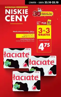 Biedronka Masło ekstra Łaciate oferta