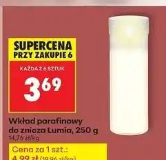 Biedronka Wkład parafinowy 250 g 75 h Lumia oferta