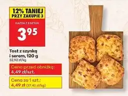 Biedronka Tost z szynką i serem oferta