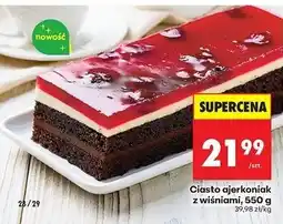 Biedronka Ciasto ajerkoniak z wiśniami oferta
