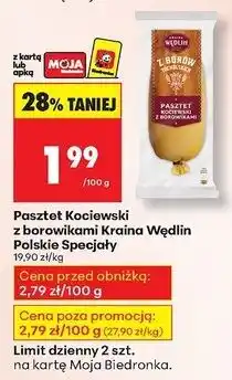 Biedronka Pasztet kociewski z borowikami Kraina Wędlin oferta