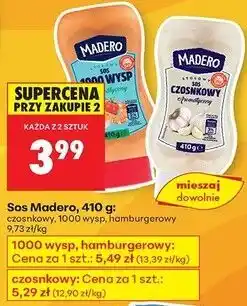 Biedronka Sos czosnkowy Madero oferta
