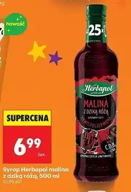 Biedronka Syrop malina z dziką różą Herbapol oferta