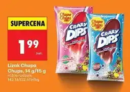 Biedronka Lizaki strawberry Chupa Chups Crazy Dips oferta