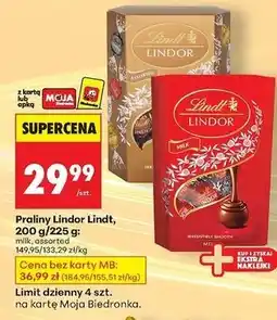 Biedronka Bombonierka assorted Lindt Lindor oferta