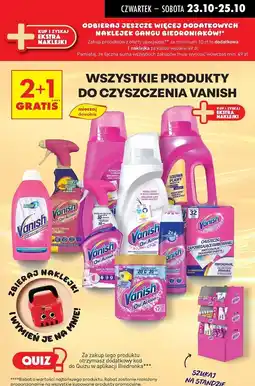 Biedronka Odplamiacz w płynie Vanish Oxi Action oferta