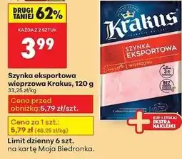 Biedronka Szynka eksportowa Krakus Animex oferta