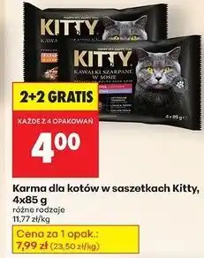 Biedronka Karma dla kota sterile 2x indyk w sosie cielęcina Kitty oferta
