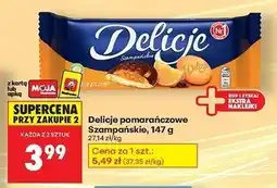 Biedronka Ciastka z galaretką pomarańczową Delicje Szampańskie oferta