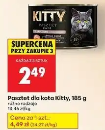 Biedronka Karma dla kota pasztet z królikiem Kitty Excellence oferta