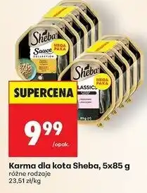 Biedronka Karma dla kota z królikiem i warzywami Sheba Sauce Collection oferta