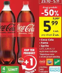 Intermarche Napój Coca-Cola Zero oferta