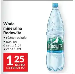Makro Woda mineralna Rodowita oferta