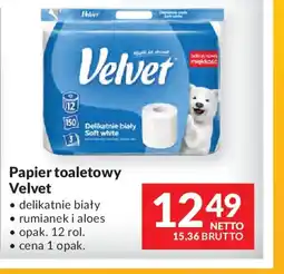 Makro Papier toaletowy Velvet oferta