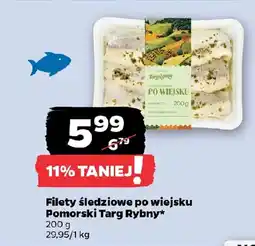 Netto Filety śledziowe po wiejsku Pomorski Targ Rybny oferta
