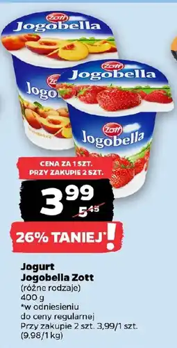 Netto Jogurt Jogobella Zott oferta