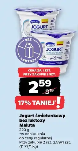 Netto Jogurt śmietankowy bez laktozy Maluta oferta
