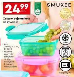 Biedronka Zestaw pojemników na żywność oferta