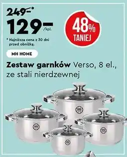 Biedronka Zestaw garnków Verso, 8 el oferta