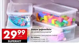 Biedronka Zestaw pojemników do przechowywania oferta