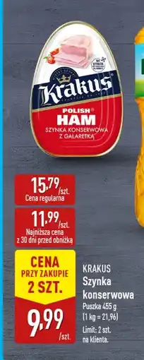 ALDI Szynka konserwowa z galaretką Krakus oferta