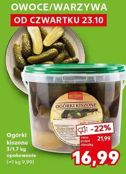 Kaufland Ogórki kiszone Artman oferta