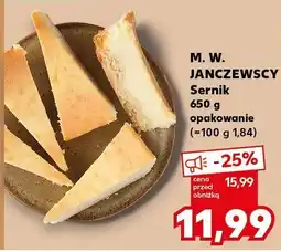 Kaufland Sernik 650 g M.W. Janczewscy oferta