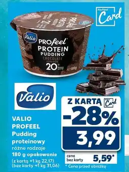 Kaufland Pudding proteinowy Profeel różne rodzaje Valio oferta