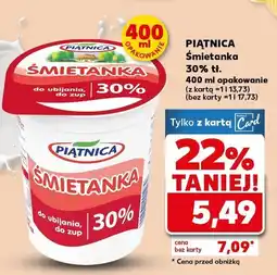 Kaufland Śmietanka 30% tł. Piątnica oferta