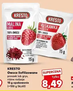 Kaufland Owoce liofilizowane proszek różne rodzaje Kresto oferta