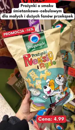 Kaufland Prażynki Reksio i Rysio śmietankowo-cebulowe Przysnacki oferta