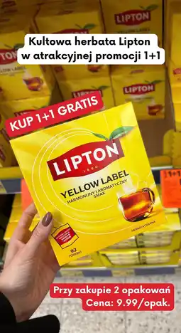 Kaufland Herbata czarna Yellow Label Lipton oferta
