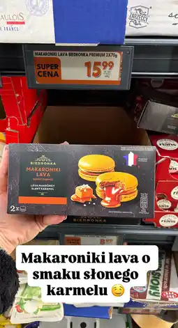 Biedronka Makaronki lava Biedronka Premium słony karmel 2x70g oferta